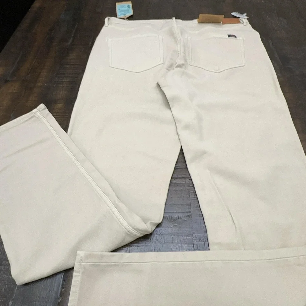 Faherty Mens 36x34 Beige Stretch Terry 5 Pocket Slim Straight Jeans MBF2437